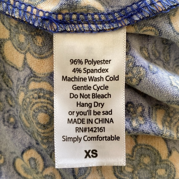 LuLaRoe “IRMA” HIGH-LOW TUNIC OVERSIZED TOP SIZE EXTRA SMALL 🌟NWT🌟 - Picture 9 of 11